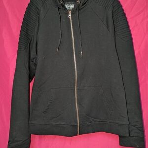 Victorias Sport Black Jacket Rose Gold Hardware Woman's Size Large